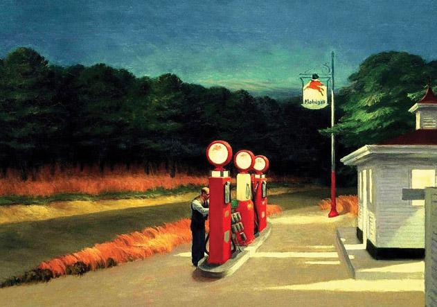 Gas by Edward Hopper - Click Image to Close
